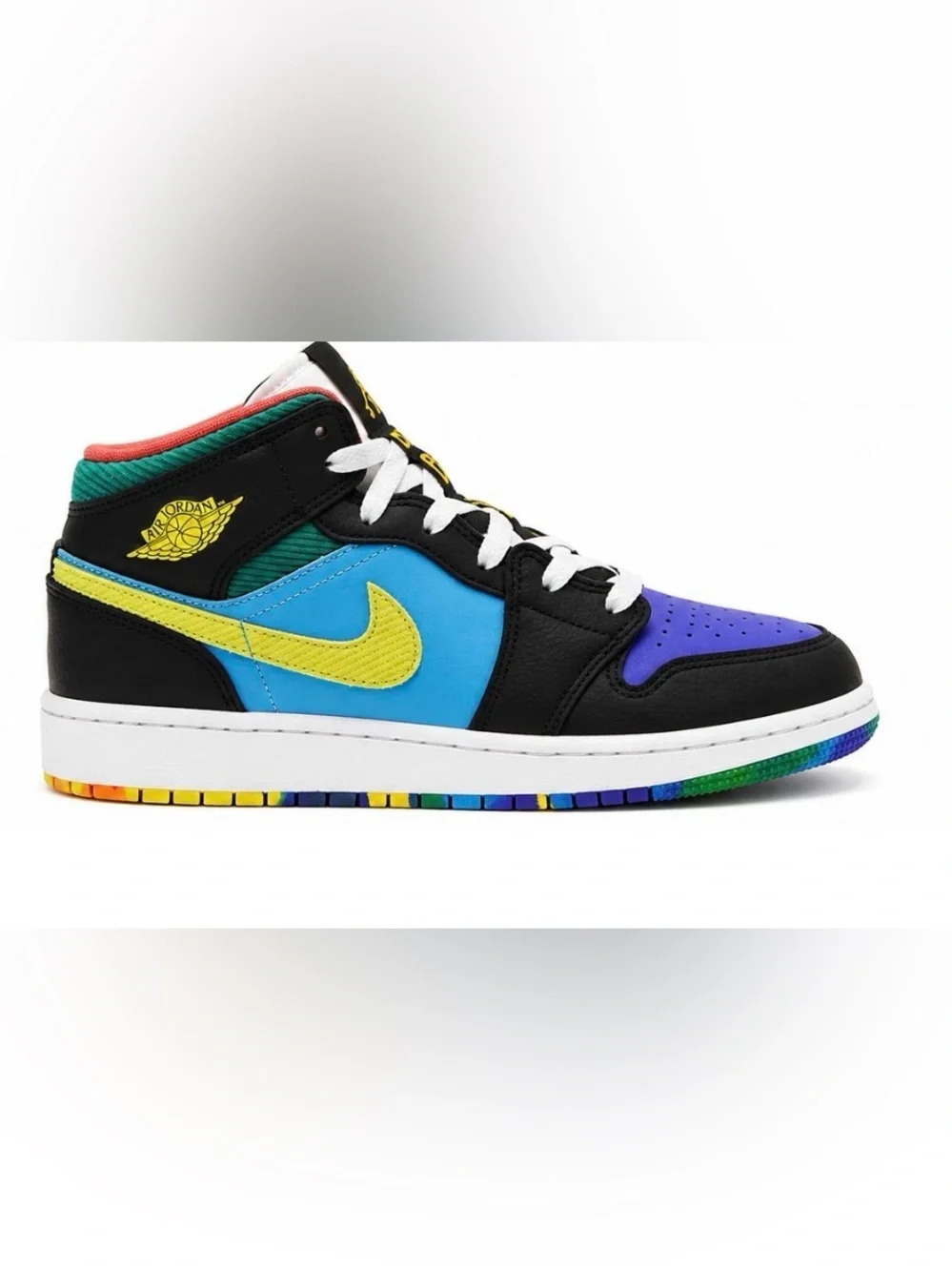 Air Jordan 1 Mid SE GS 5.5Y FD1317-007 Multi Color